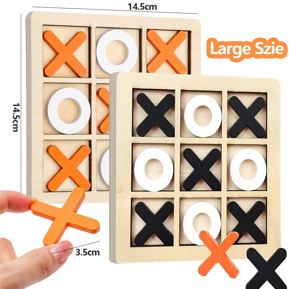 Board Game For 6 Years Old - Drewniana gra XO Tic Tac Toe