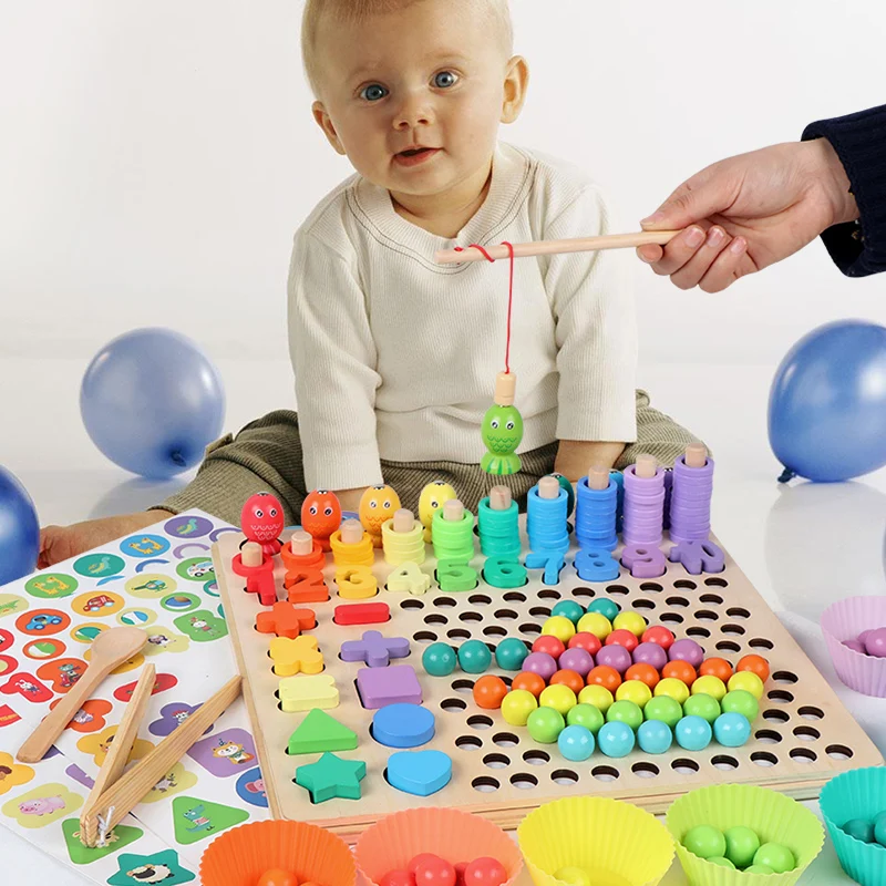 Board Game Education - Zabawki edukacyjne dla dzieci Montessori Drewniana