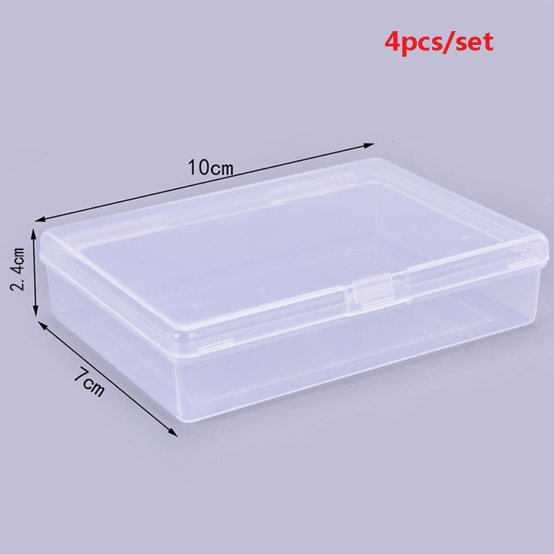 Board Game Organization - 4 sztuk 10*7*2.4cm przeźroczyste tworzywo sztuczne