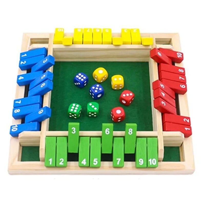 Board Game Organization - Drewniana gra planszowa w kości Zamknij