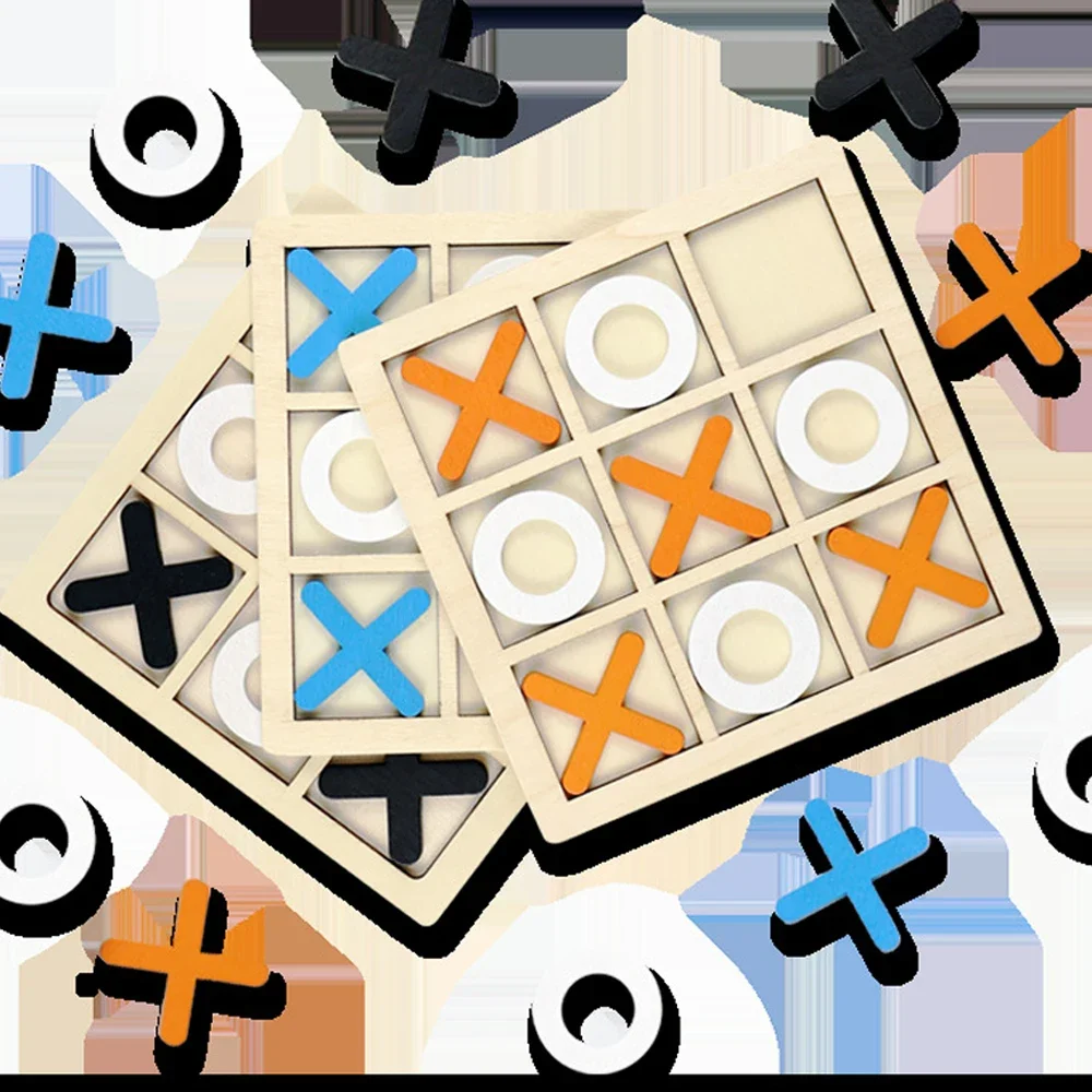 Drewniana gra XO Tic Tac Toe M – Board Game For 6 Years Old recenzja i cena