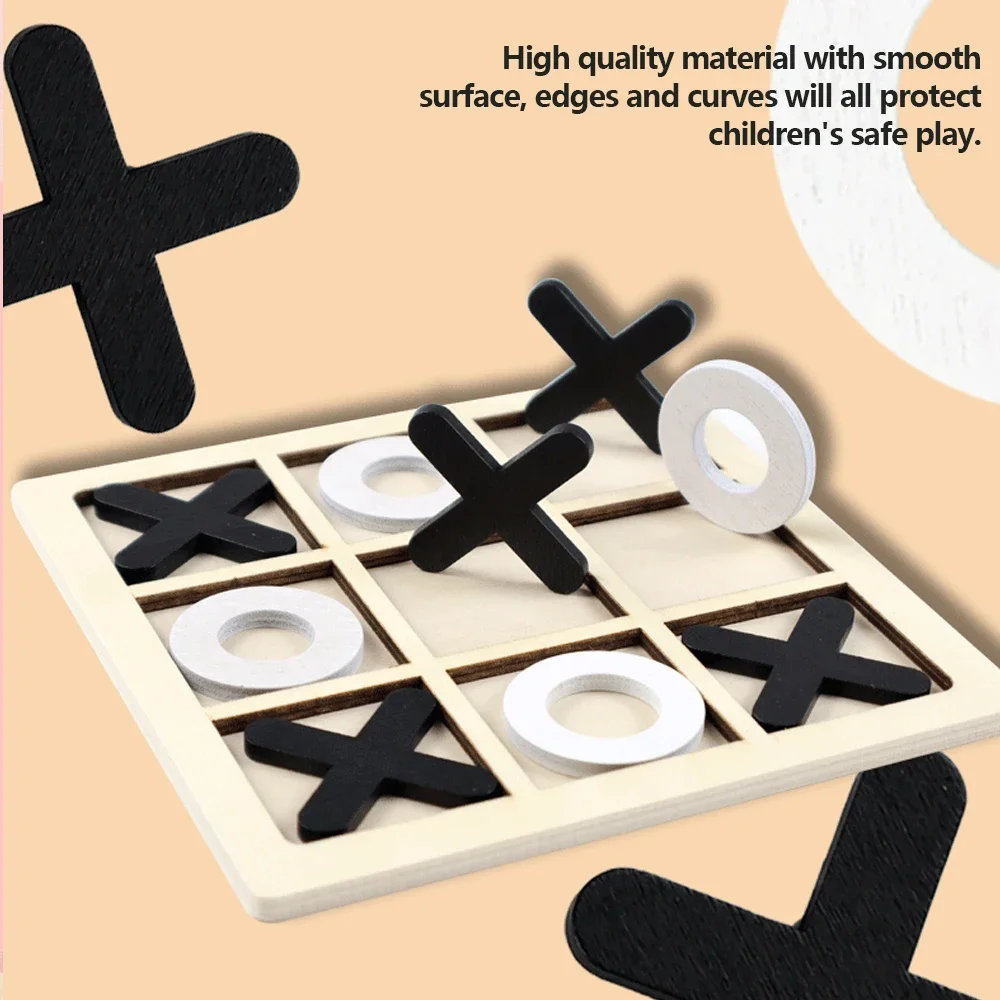 Drewniana gra XO Tic Tac Toe M – Board Game For 6 Years Old recenzja i cena