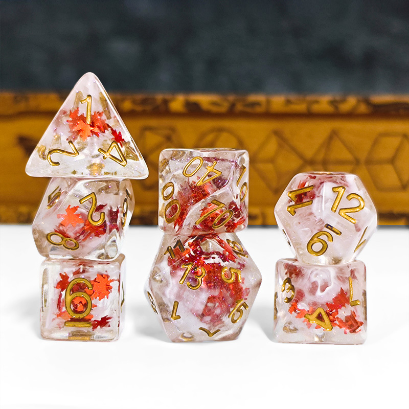 7 SZT. KOSTEK DND Przezroczyst – Board Game List recenzja i cena