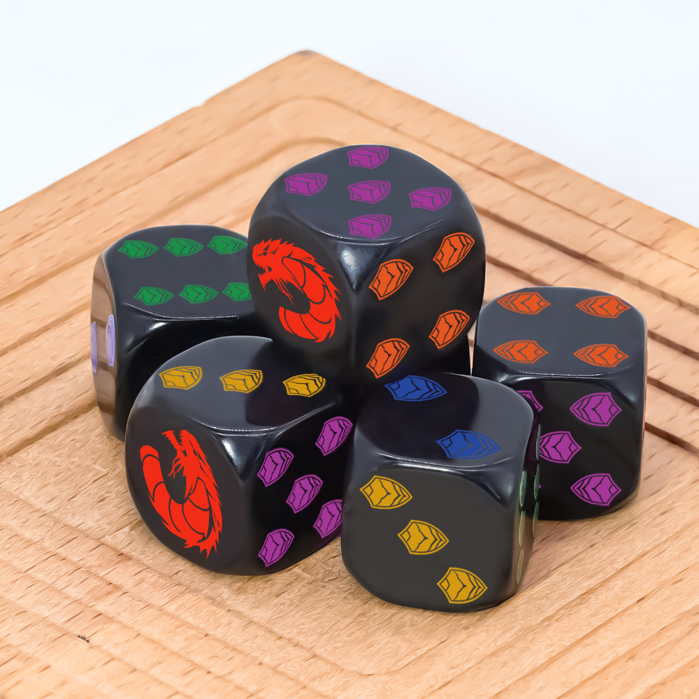 Zestaw 6 Sześciościennych Kost – Board Game Night recenzja i cena